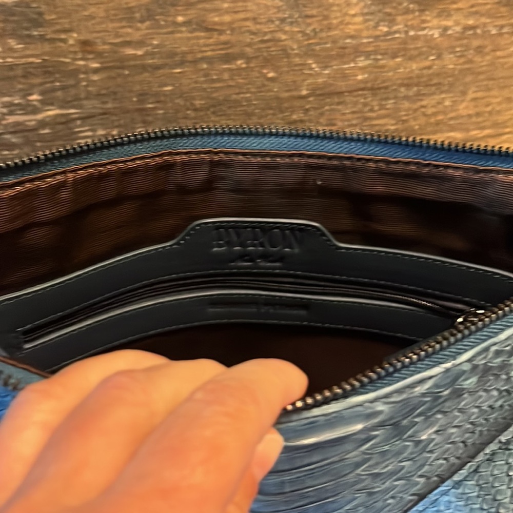 Byron New York Genuine Python Leather Crossbody - image 4